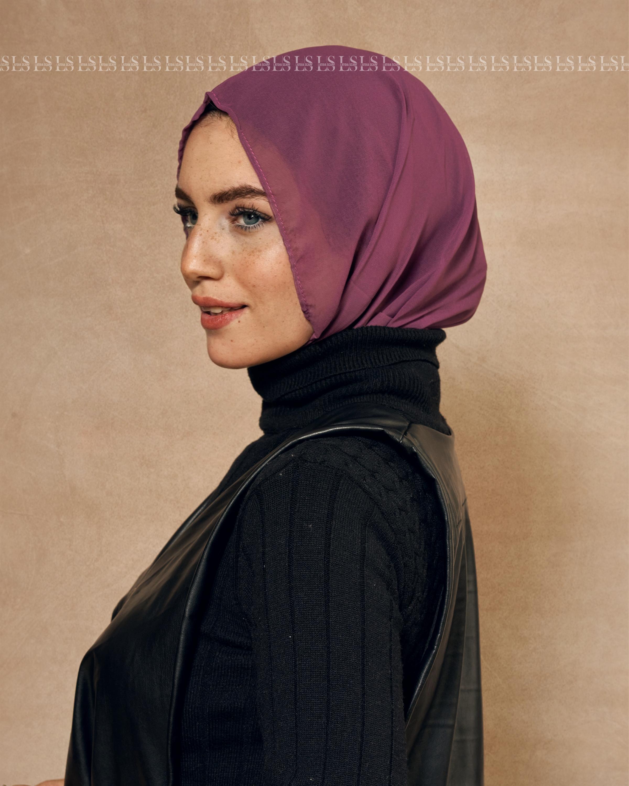 Light Burgandy Easy Scarf